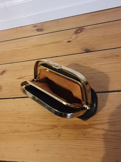 Retro pung i sort læder - Image 3