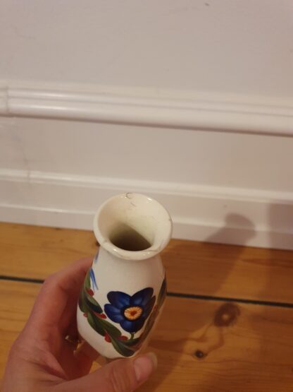 Aluminia vase med skår - Billede 2