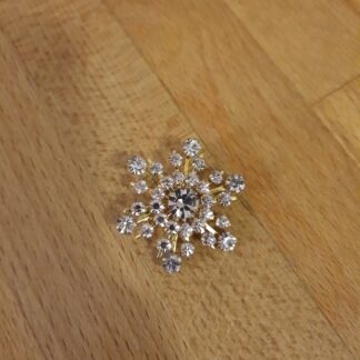 Vintage broche med sten