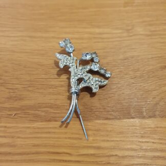 Vintage broche med sten
