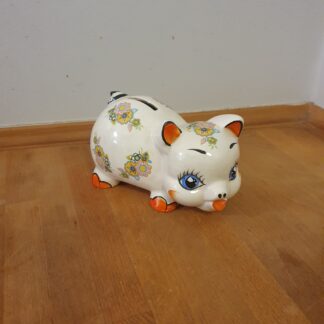 Vintage sparegris i porcelæn