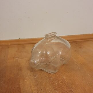 Vintage sparegris i glas