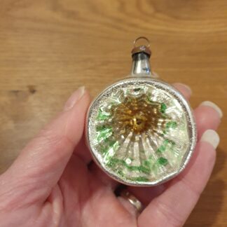 Vintage halv julekugle