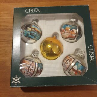 Vintage Cristal julekugler