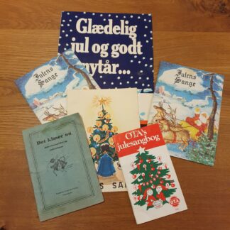 6 styks vintage sangbøger