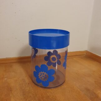 Erik Kold dåse med blå blomster