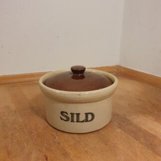 Vintage sildeskål med låg