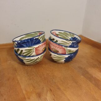 6 vintage skåle