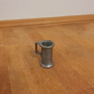 Lille tin kande, H 4,5 cm, B 3,5 cm