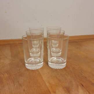6 styks vintage vandglas
