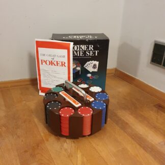 Vintage pokerspil i plastik