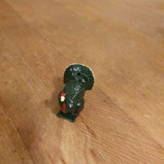 Sort kalkun, H 3 cm, B 3,5 cm