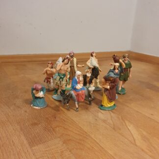 10 styks plastik figurer fra 70'erne