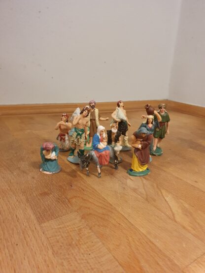 10 styks plastik figurer fra 70'erne