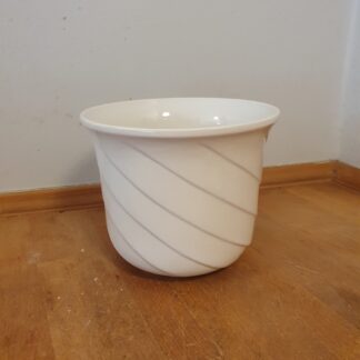 Hvid vintage urtepotte