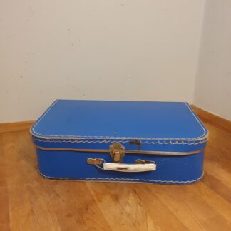 Blå vintage kuffert