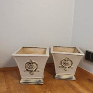 Urtepotter i porcelæn