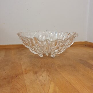 Stor krystal skål med mønstre