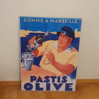 Vintage Comme de Marseille skilt