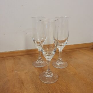 3 styks champagneglas