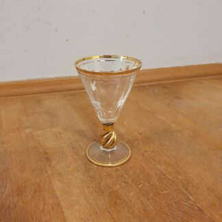 Ida glas med guldkant