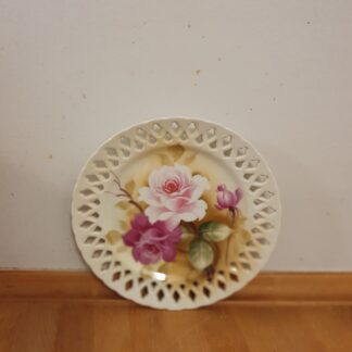Tallerken/platte med blomster motiv