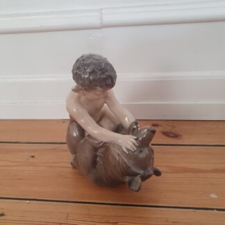 Faun med bjørn, Royal Copenhagen