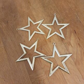 4 styks plastikstjerner