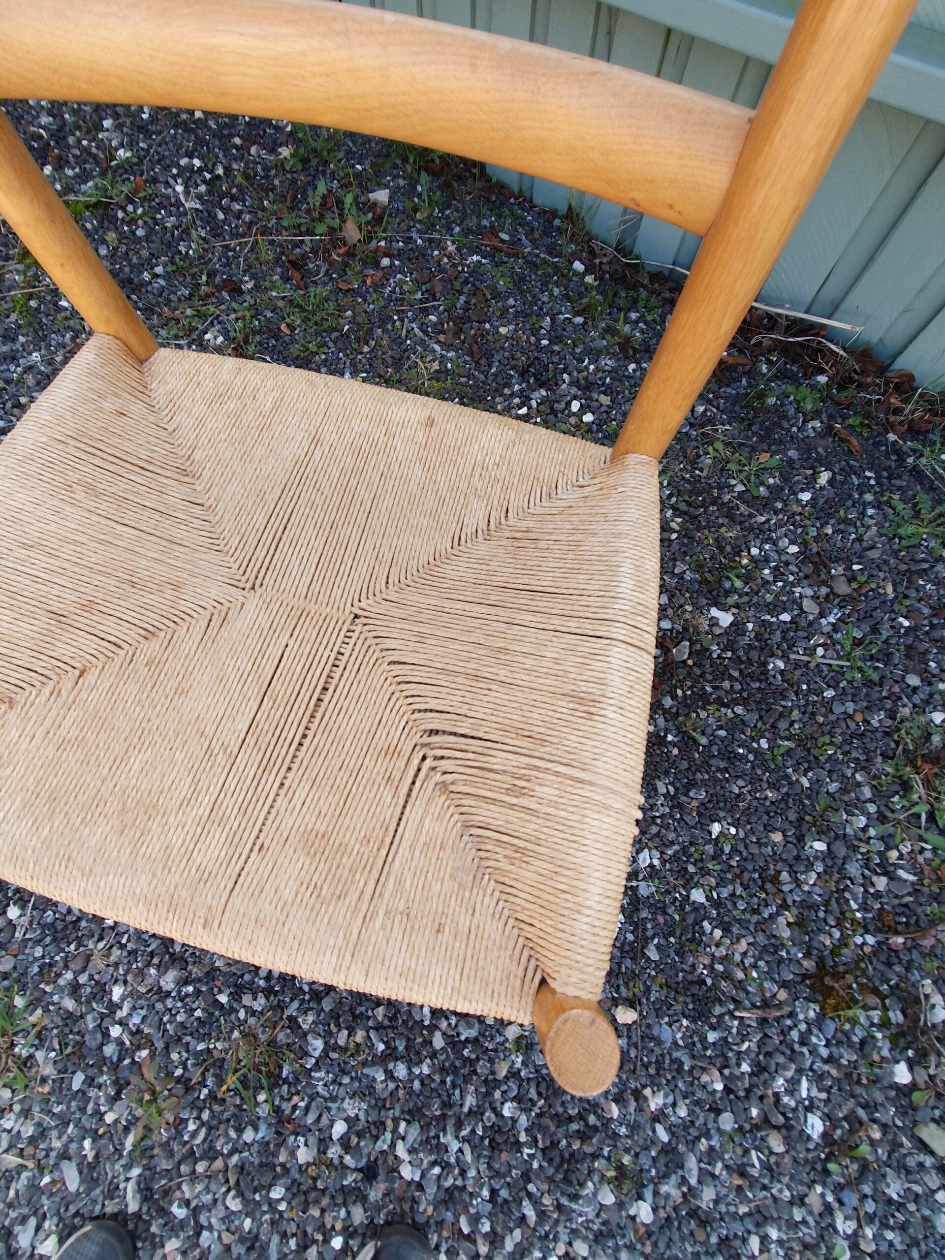 FBD stol i eg og flet - Billede 2