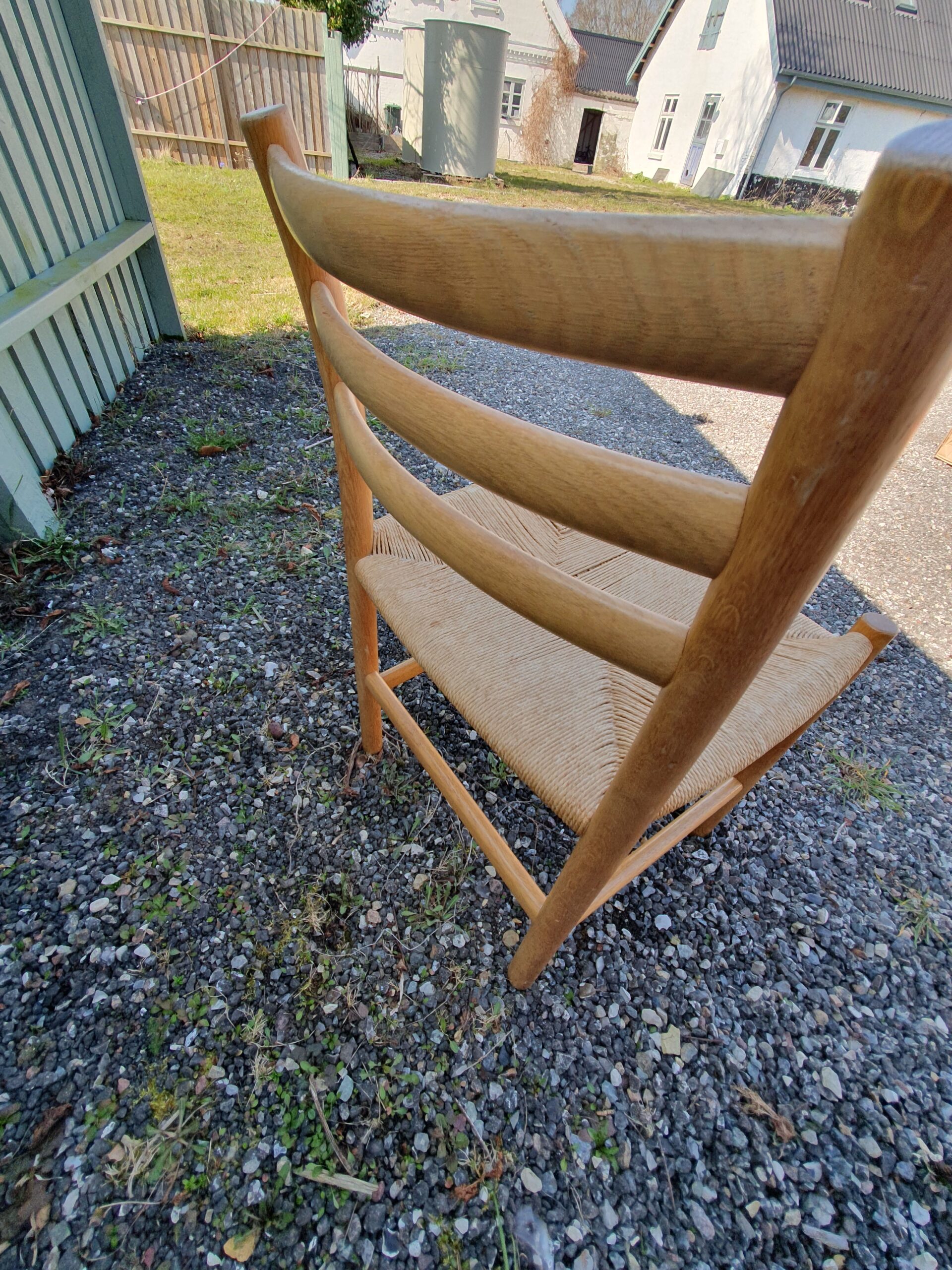 FBD stol i eg og flet - Billede 5