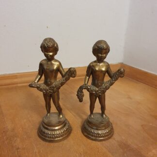 2 stk figurer i messing