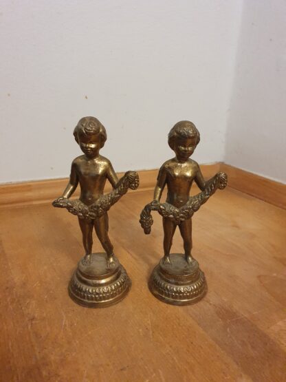 2 stk figurer i messing