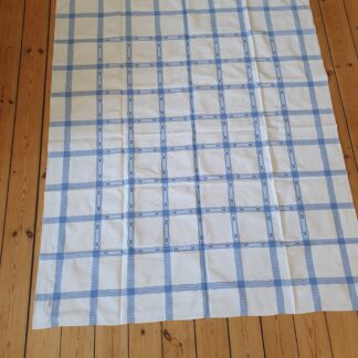 Hvid og blå vintage dug