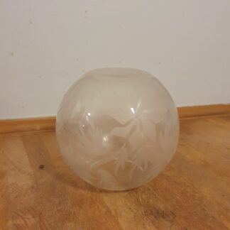 Rund lampeskærm i glas