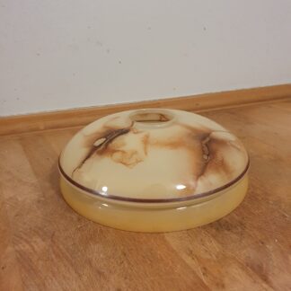 Lampeskærm i flerfarvet glas