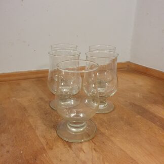 5 stk vintage glas