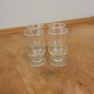4 stk vintage snapseglas