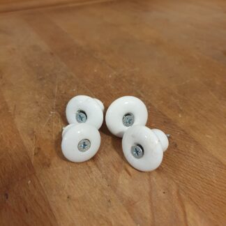 4 stk gamle porcelæns knopper