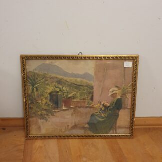 Tryk af Kvinde med sytøj