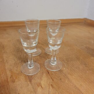 4 stk vintage snapseglas