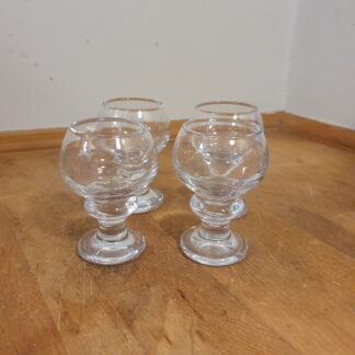 4 stk Holmegaard glas, Jæger