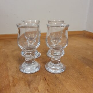 4 stk Holmegaard glas