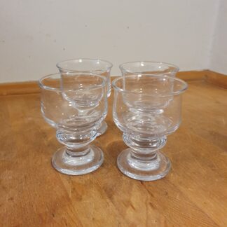 4 stk Holmegaard glas