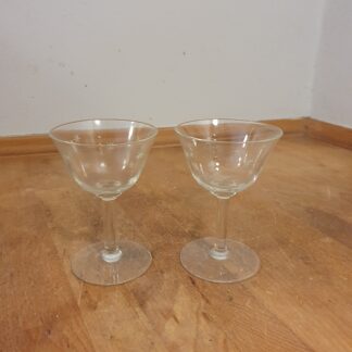 2 stk Stjerne glas, Holmegaard