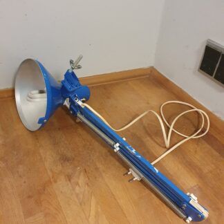 Blå arkitektlampe fra 70'erne