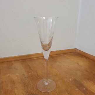 Vintage champagneglas med slibninger