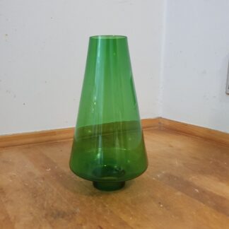 Vintage lampeskærm i grønt glas