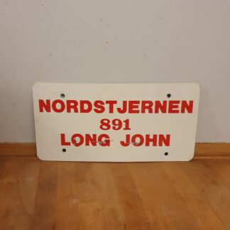 Skilt i plastik - Nordstjernen 891 - Long John