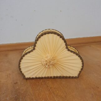 Vintage servietholder i stof