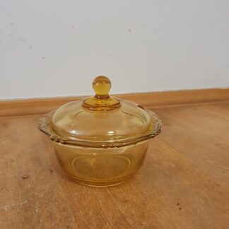 Retro sukkerskål i glas